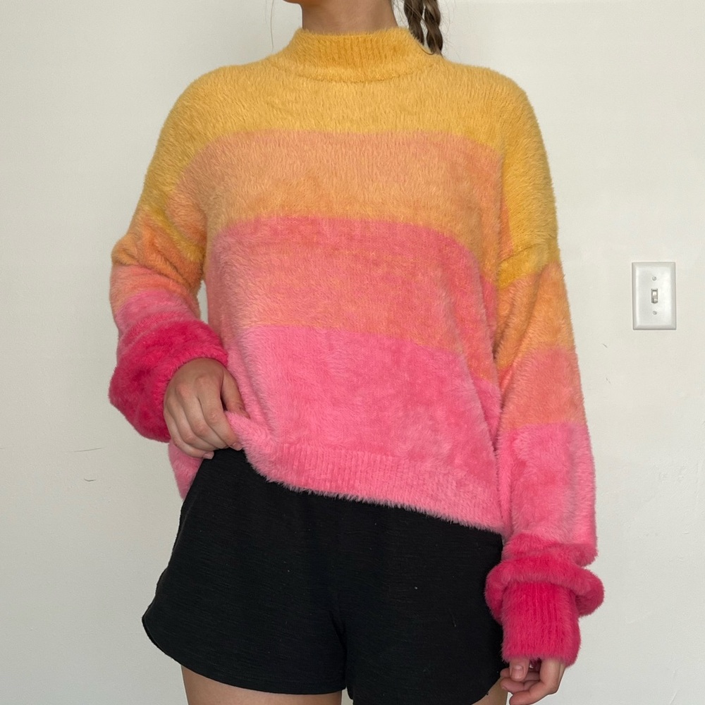 ❤️ Knitted ombré turtleneck soft sweater Target Wild Fable size S